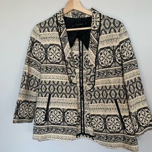 Zara jacquard blazer